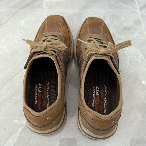 Men’s Skechers Elment Meron Lace Up Classic Fit Memory Foam Shoes Size 10 - Picture 10 of 16